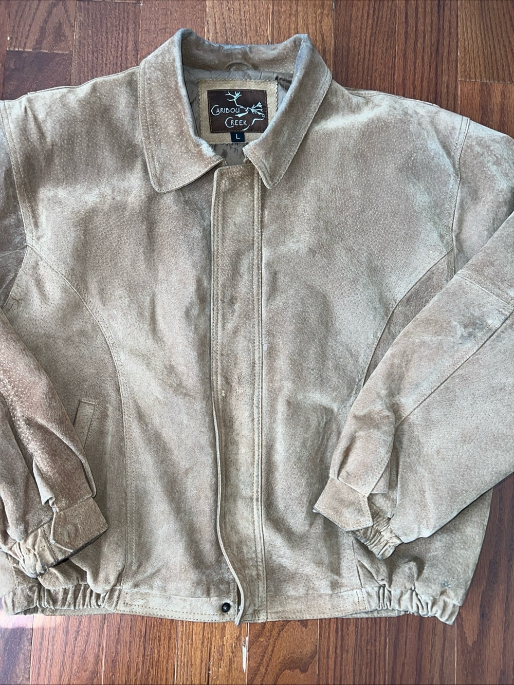 Men's Suede Bomber Jacket